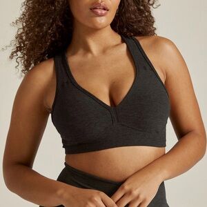 Beyond Yoga Spacedye Lift Your Spirits Bra, Black, Size L